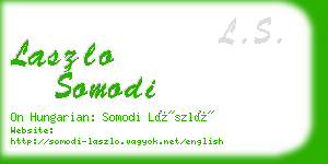 laszlo somodi business card